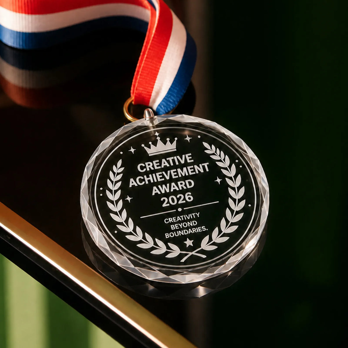 Crystal Medal- CUSTOMIZED